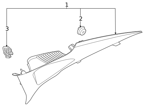 Interior Trim - Quarter Panels for 2023 Kia K5 #0