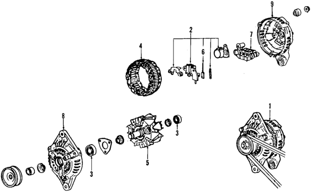 N37018300R00 - : Alternator for Mazda Image