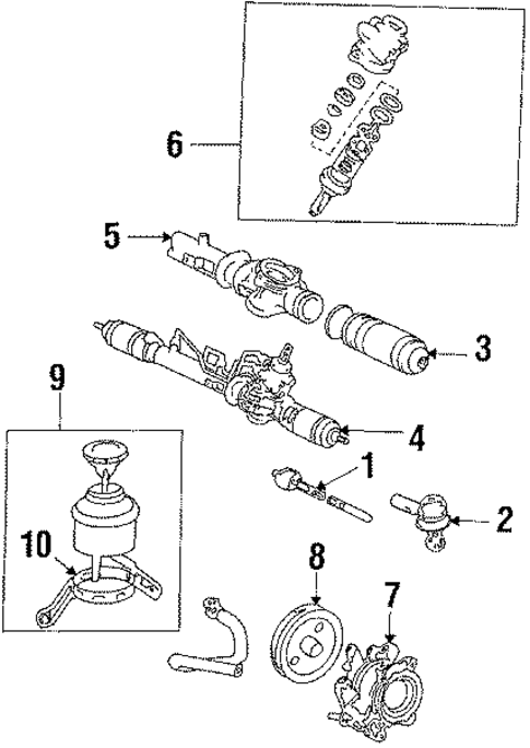 Steering Gear & Linkage for 1986 Toyota Celica #1