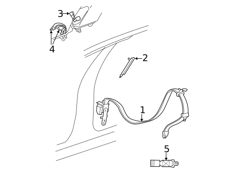Front Seat Belts for 2002 Chrysler Concorde #0