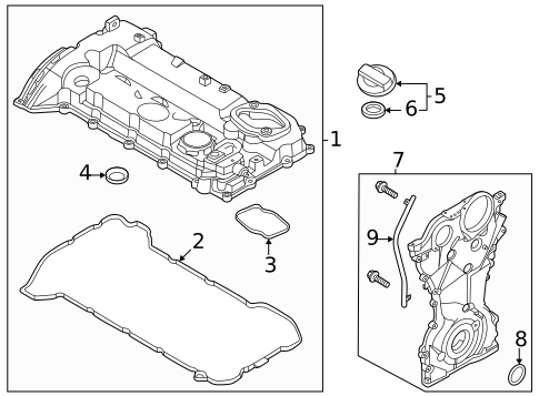 Valve & Timing Covers for 2024 Kia Sorento #0