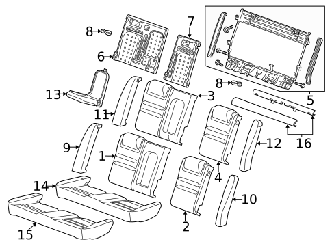 Rear Seat Components for 2007 Chevrolet Monte Carlo #0