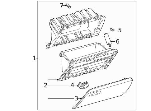 Glove Box for 2025 Lexus NX350h #1