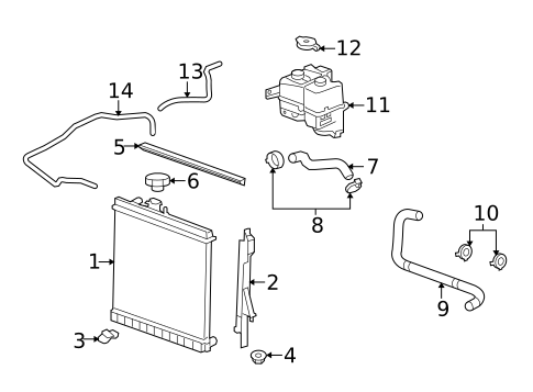 Radiators, Coolers & Related Components for 2010 Hummer H3T #0