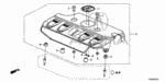 12510RL5A00 - Engine: EMBLEM (A) for Acura Image