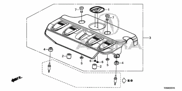 Engine Cover (2.0L) for 2014 Acura ILX #0