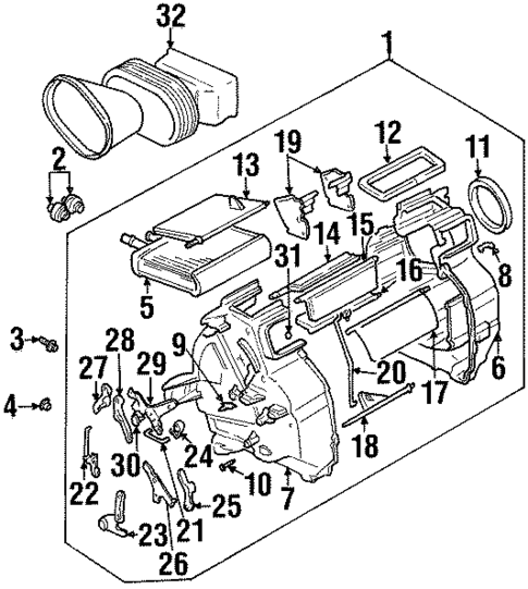 Heater for 1996 Suzuki Esteem #0