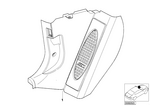 51437902391 - Retrofitting / Conversion / Accessories: Lateral Trim Panel, M Foot Rest,Frnt Lft for BMW Image