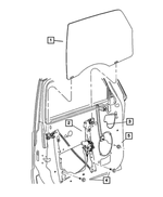 55396481AE - : Front Door Window Regulator, Left for Mopar Image
