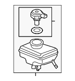 8K0611301A - Body: Reservoir Assembly for Audi: A4, A4 Quattro, A5, A5 Quattro, A6, A6 Quattro, A7 Quattro, A8 Quattro, allroad, Q5, RS5, RS7, S4, S5, S6, S7, S8, SQ5 Image