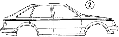 Stripe Tape for 1984 Mercury Lynx #1