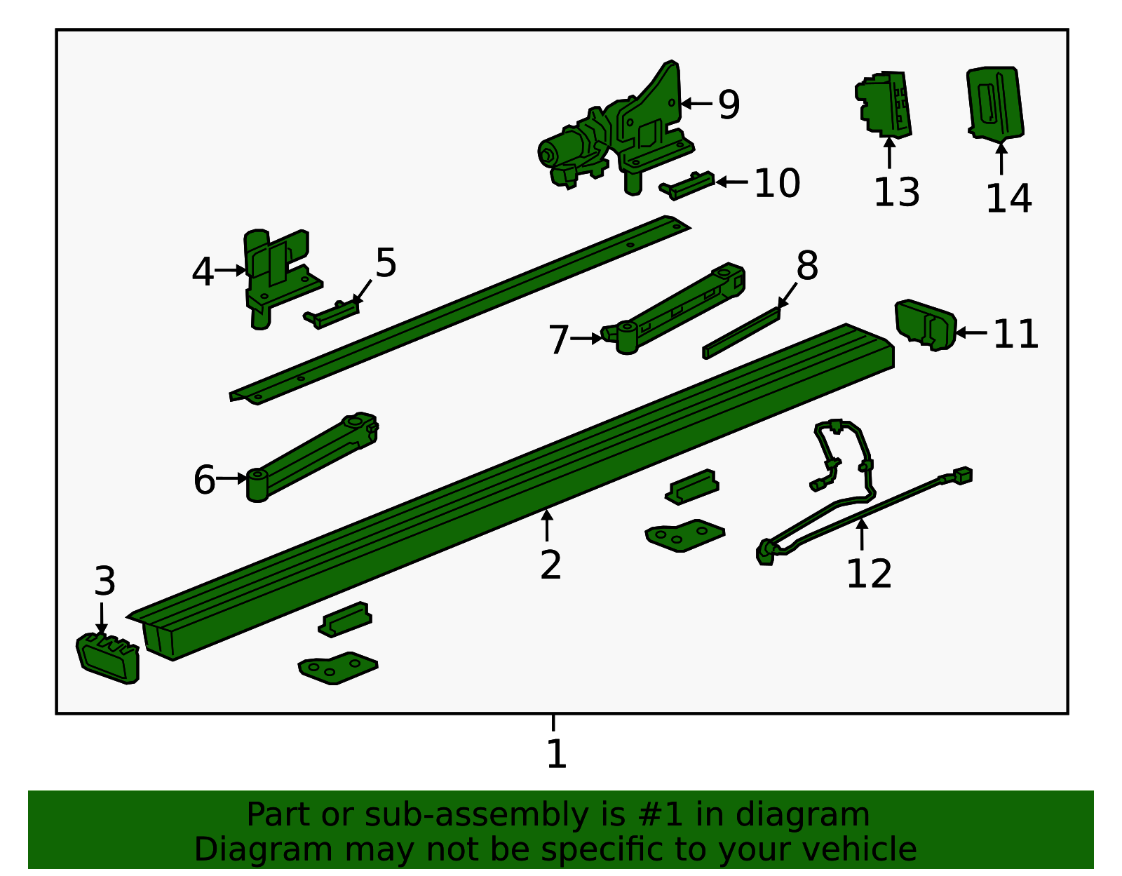 85659271 - Step Bar Assembly 2019-2025 GM | Group 1 Auto Parts