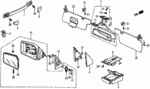 88011SB6010 - Interior/Bumper: HOLDER SET, FR. ASHTRAY for Honda Image