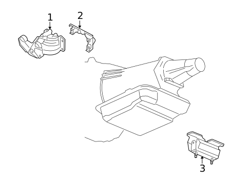 Engine & Trans Mounting for 2005 Saab 9-7x #0