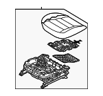 88100B0690KMX - Body: Cushion Assembly for Kia: Forte, Forte5 Image