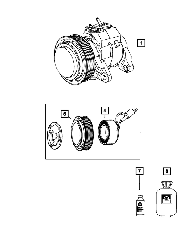 82300102AC - Air Conditioners and Heaters: A/c Compressor Lubricant for Mopar Image