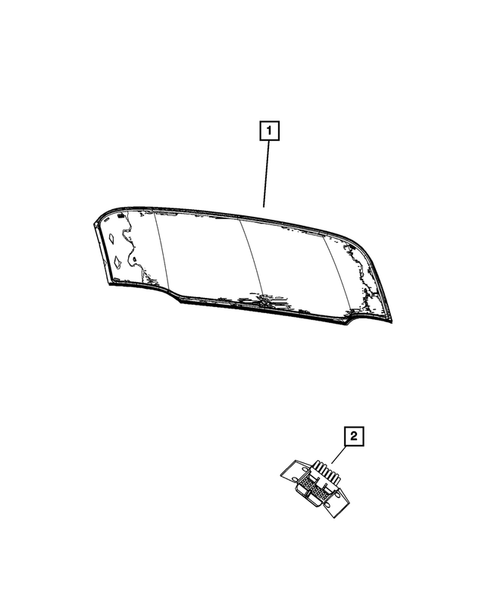 Glass and Interior Rearview Mirror for 2023 Chrysler Pacifica #5