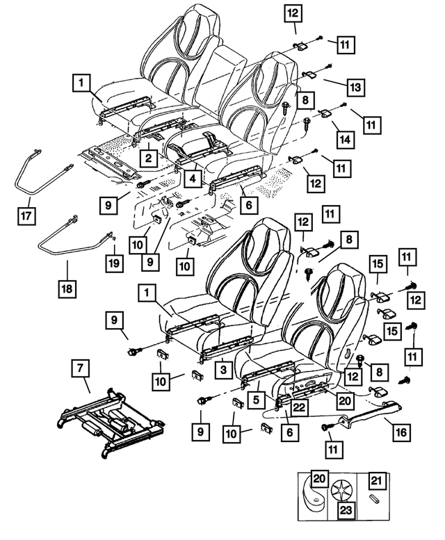 5019588AA - Interior Trim: Manual Seat Adjuster for Mopar Image image