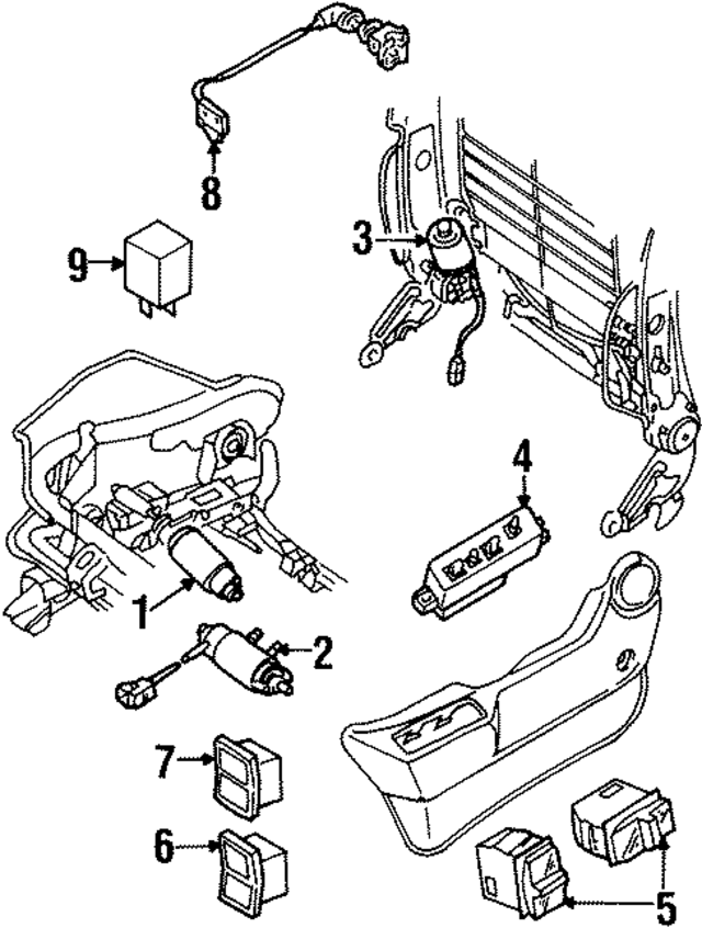 893971384A - Body: Control Switch for Audi Image