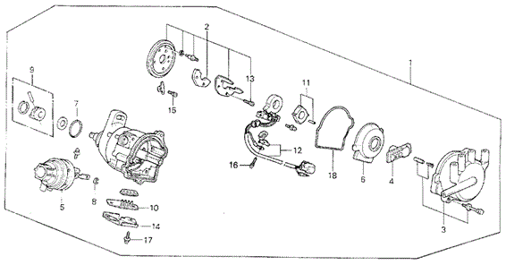 Distributor (TEC) for 1988 Honda Prelude #0