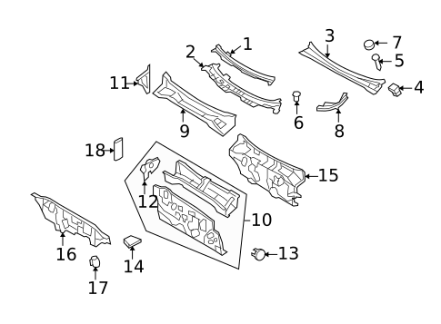 Cowl for 2008 Mercury Mariner #0