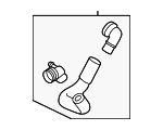 25414L1701 - Belts &amp; Cooling: Radiator Coolant Hose for Kia Image