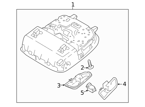 Overhead Console for 2020 Kia Stinger #0