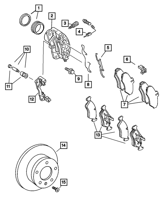 5170962AA - Service Brakes: Brake Wear Sensor, Right Or Left for Mopar Image