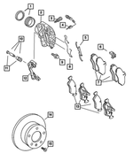 V2013550BB - : Disc Brake Pad Kit for Dodge: Sprinter 2500, Sprinter 3500 Image