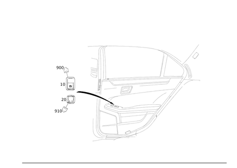 Switch in Rear Door Trim for 2013 Mercedes-Benz E400 #0