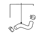 PYFB1518X - Belts &amp; Cooling: Radiator Coolant Hose for Mazda Image