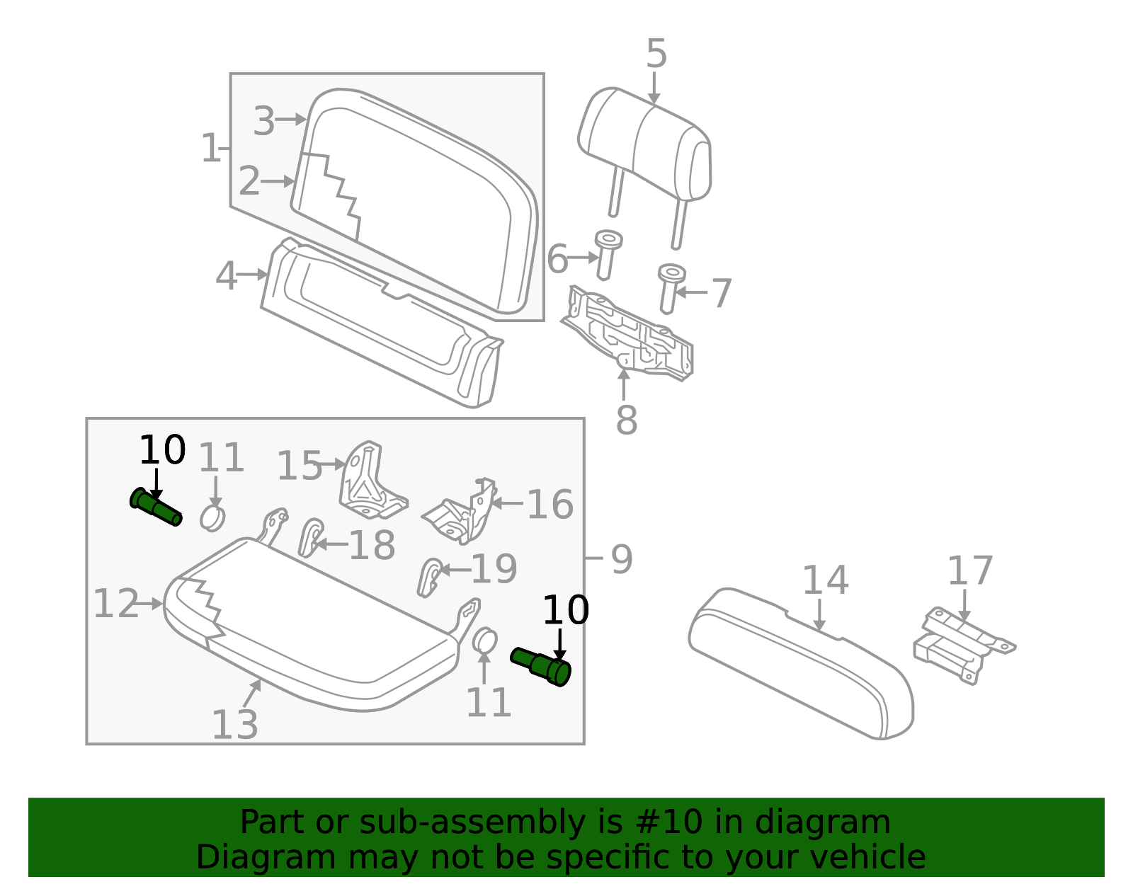 87615-EA660 - Cushion Assembly Bolt Official Nissan Parts Store