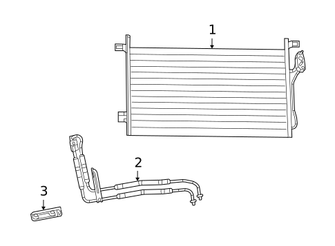 Trans Oil Cooler for 2012 Dodge Journey #0