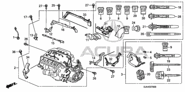 Engine Wire Harness (1) for 2005 Acura RL #0