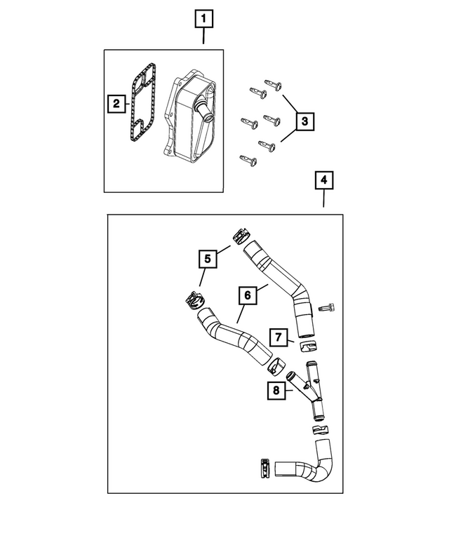 5048611AB - Engine: Coolant Hose for Mopar Image