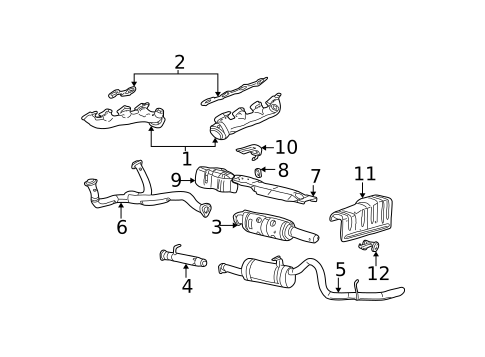 Exhaust Manifold for 1999 Ford F-250 Super Duty #0
