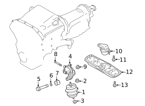 Engine & Trans Mounting for 2018 INFINITI Q60 #1