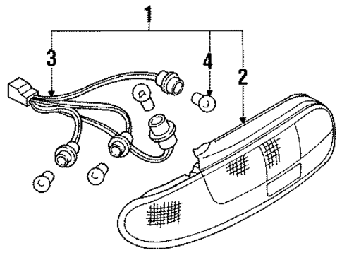 Combination Lamps for 1991 Nissan NX #0
