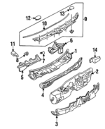 1990-1994 Mazda - Baffle Retainer