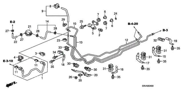 Fuel Pipe (KA) (KC) for 2008 Honda Pilot #0