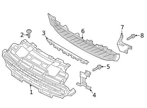 Grille & Components for 2019 Fiat 124 Spider #0