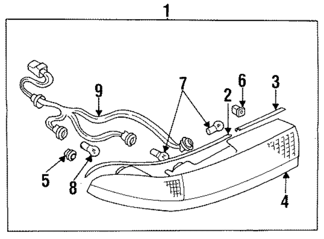 MB831158 - Electrical: Tail Lamp Assembly for Mopar Image