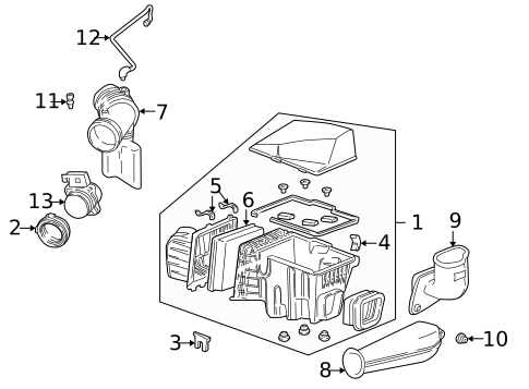 Air Intake for 1999 Pontiac Montana #0