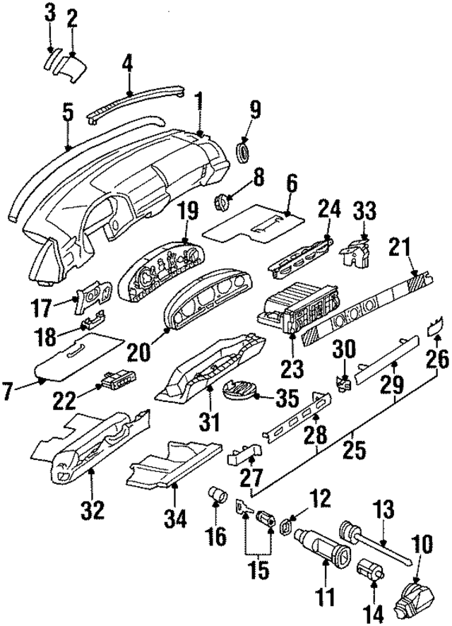 14068085878E59 - Body: Instrument Panel for Mercedes-Benz Image