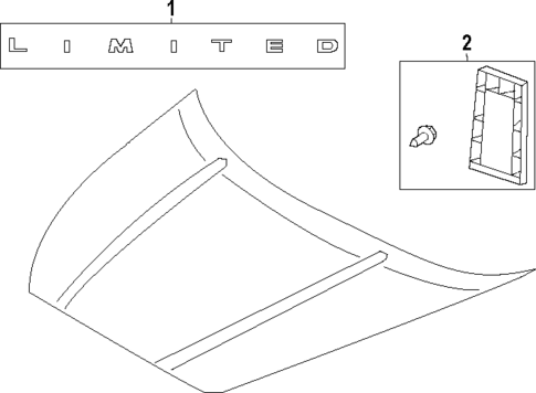 Exterior Trim - Hood for 2022 Ford F-150 #0