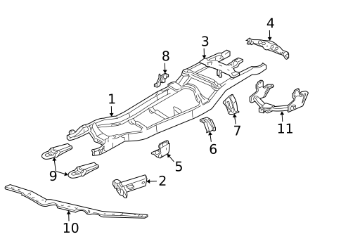 Frame & Components for 2002 Ford Explorer Sport #0