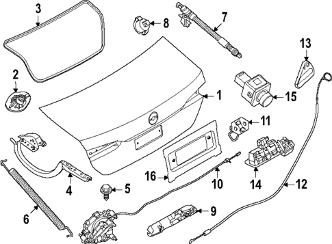 Lid & Components for 2024 BMW 540i xDrive #0