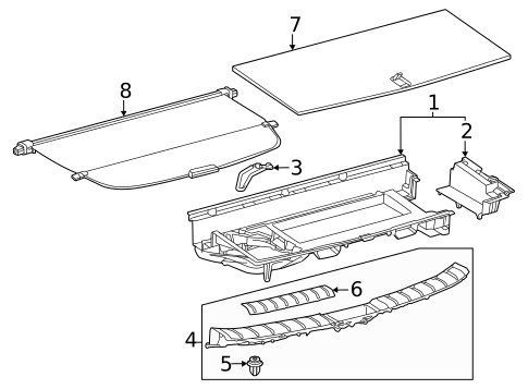 Interior Trim - Rear Body for 2024 Lexus TX500h | OEM Parts Online