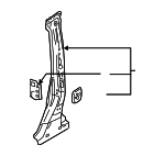 61037WB001 - Body: Center Pillar Reinforced for Scion: iA | Toyota: Yaris, Yaris iA Image