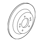58411L1000 - Brakes: Rotor for Kia Image